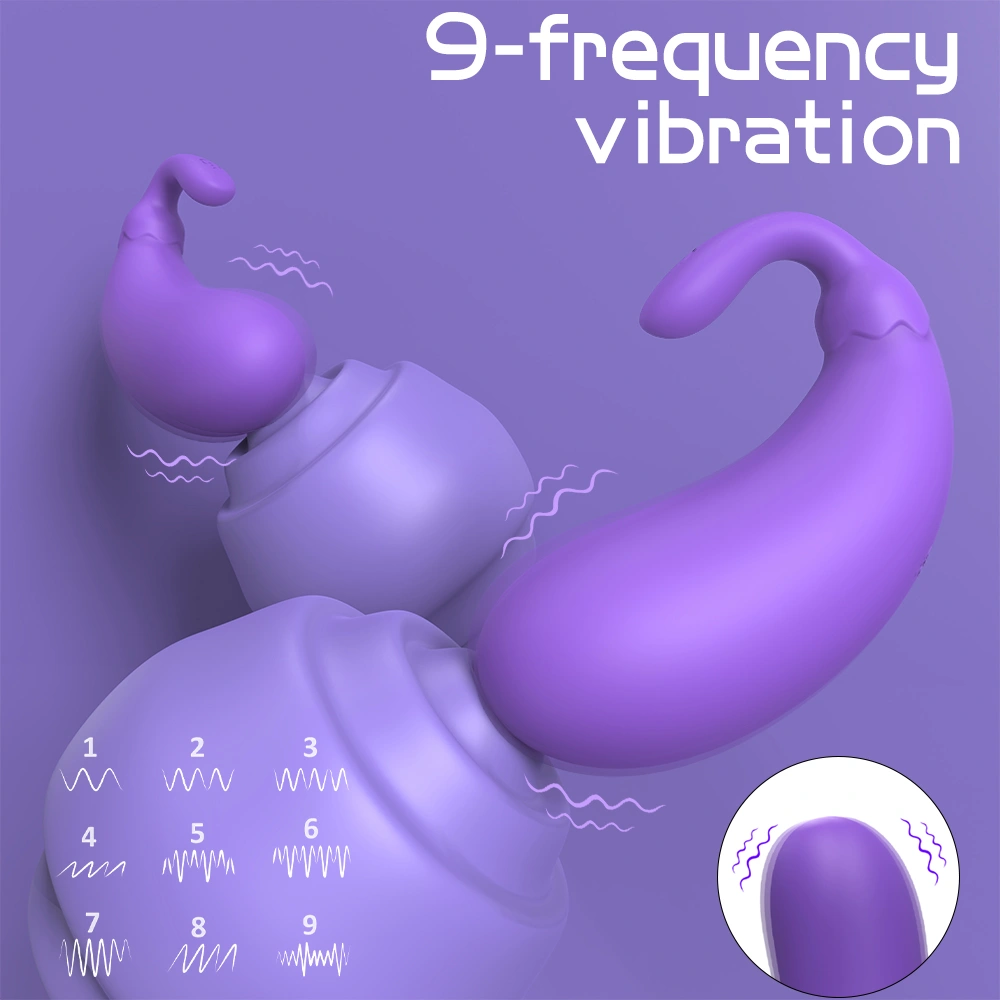 Shopicat Mini Eggplant Rechargeable egg vibrator and Clitoral Stimulator-5