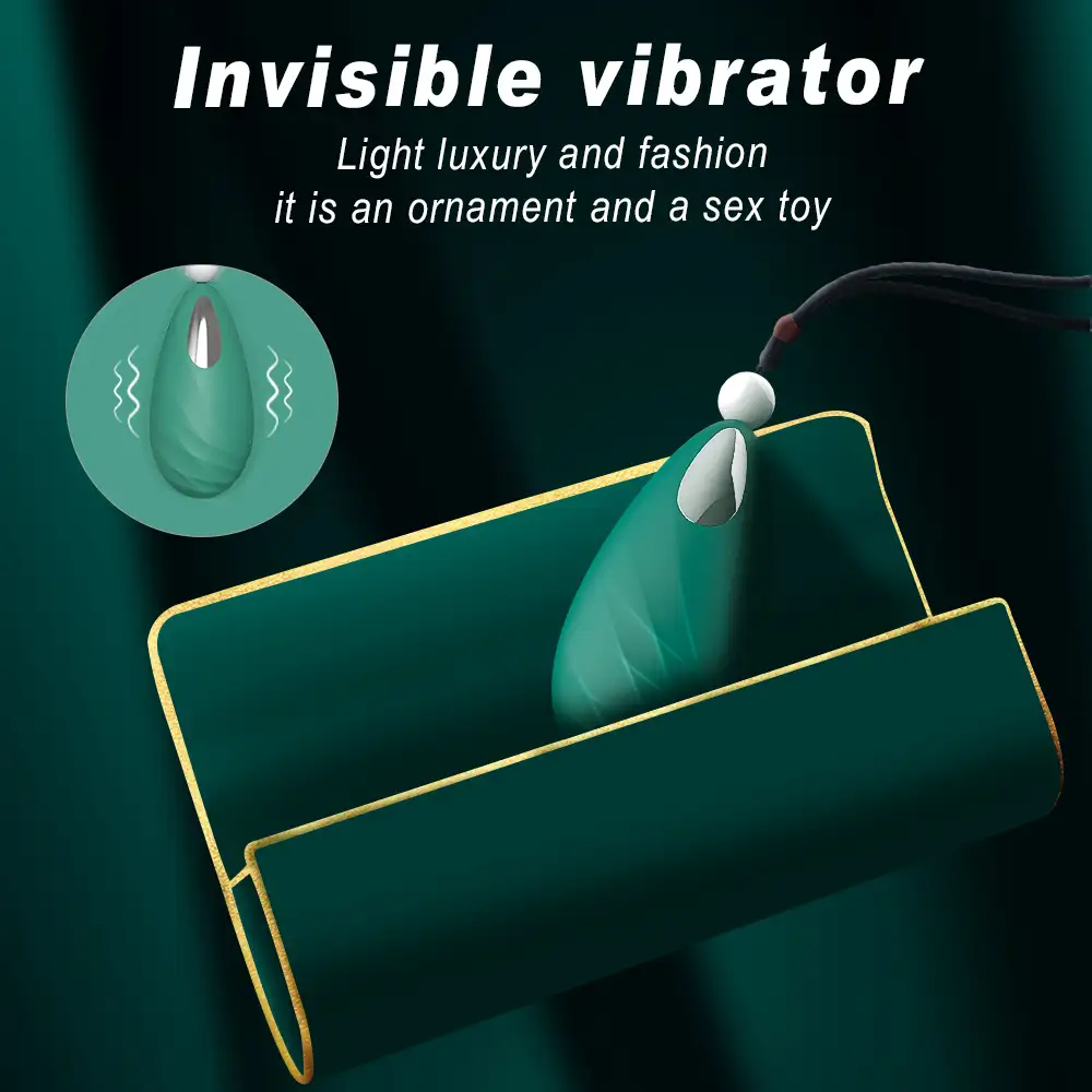 Shopicat Beryl High-Powered Egg Vibrator in a Green Pendant Design-7