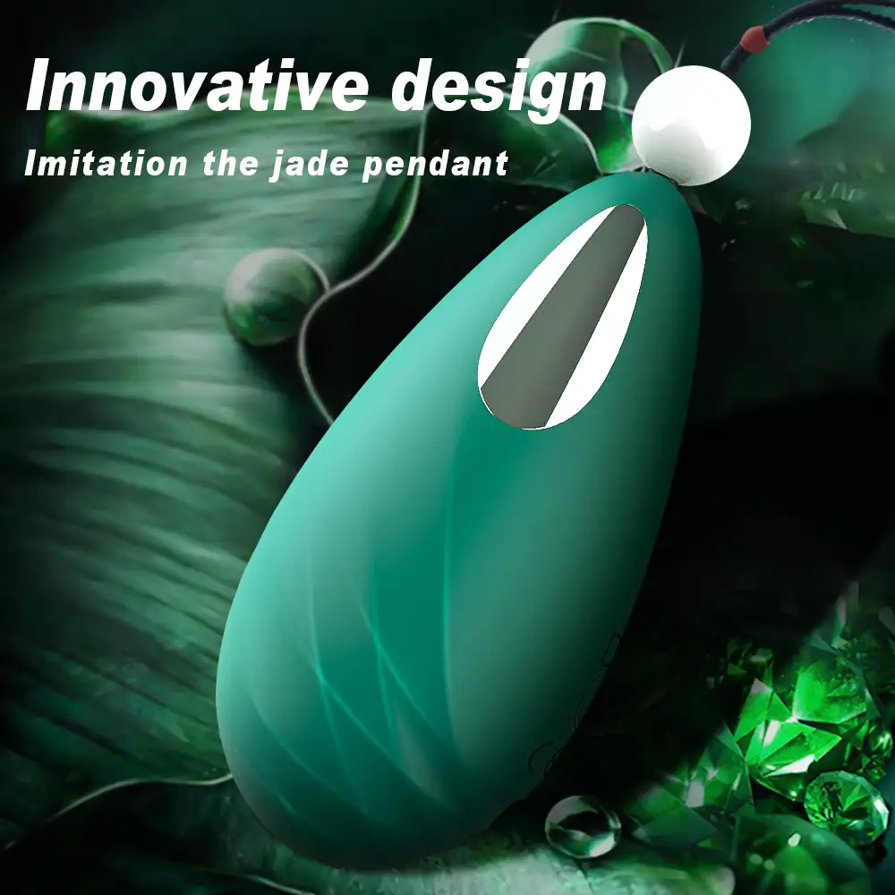 Shopicat Beryl High-Powered Egg Vibrator in a Green Pendant Design-6