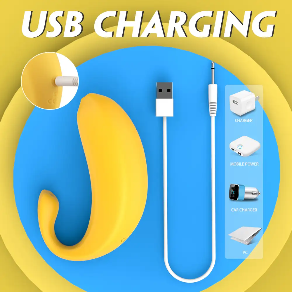 Shopicat Banana Rechargeable Egg Vibrator and Clitoral Stimulator-7